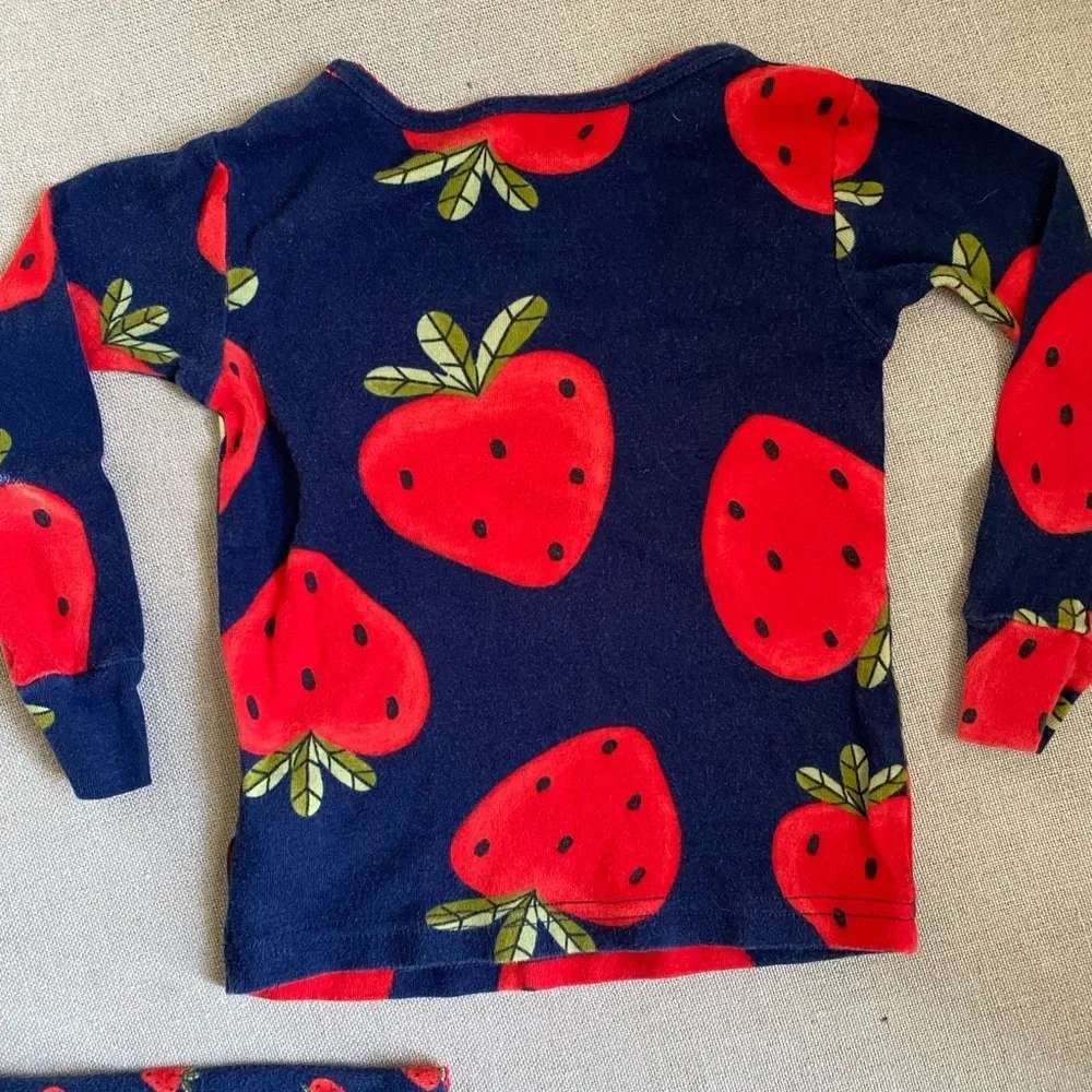 Carter's Navy and Red Strawberry cotton Pajama Set